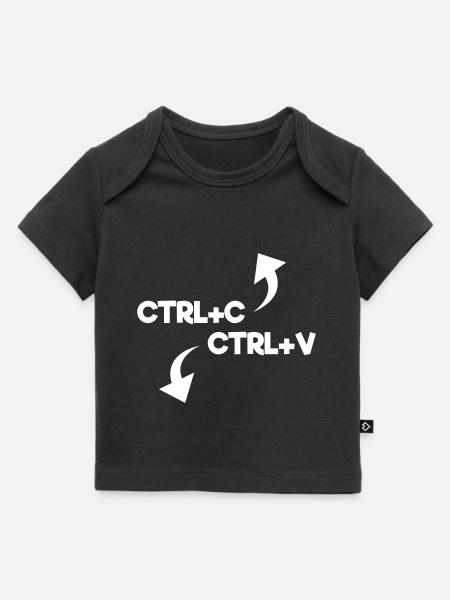 ctrl c ctrl v - Baby Premium Organic T-Shirt - Schwarz