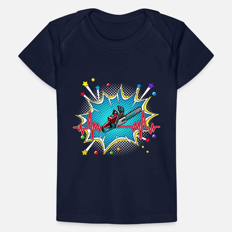 Frisbee Pop Art Comic Retro Herzschlag Baby Premium Organic T-Shirt