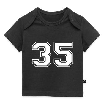 35 - T-shirt Premium bébé bio - noir - Devant