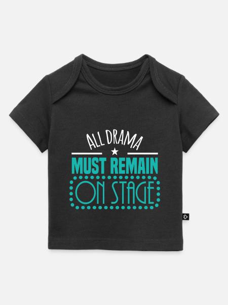 Motif de théâtre pour les acteurs de théâtre - T-shirt Premium bébé bio - noir