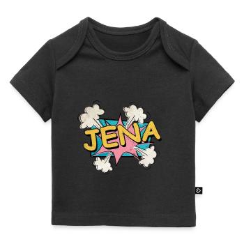 Jena Germany City Font Pop Art Comic - Baby Premium Organic T-shirt - black - Front