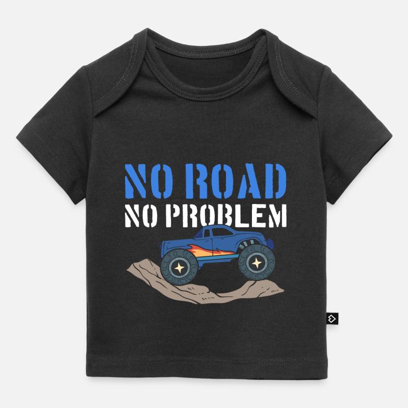 Pas de route, pas de problème Racers - T-shirt Premium bébé bio - noir