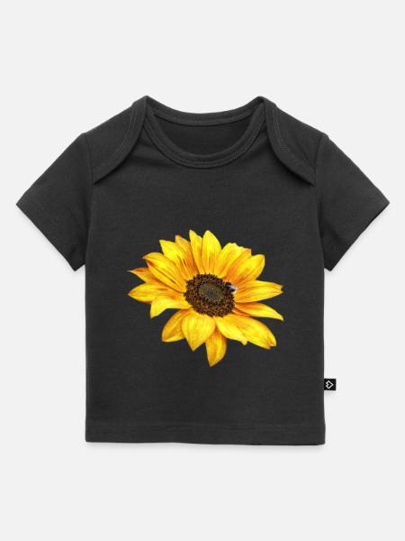 Sonnenblume - Baby Premium Organic T-Shirt - Schwarz