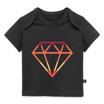 Diamant - T-shirt Premium bébé bio - noir - Devant