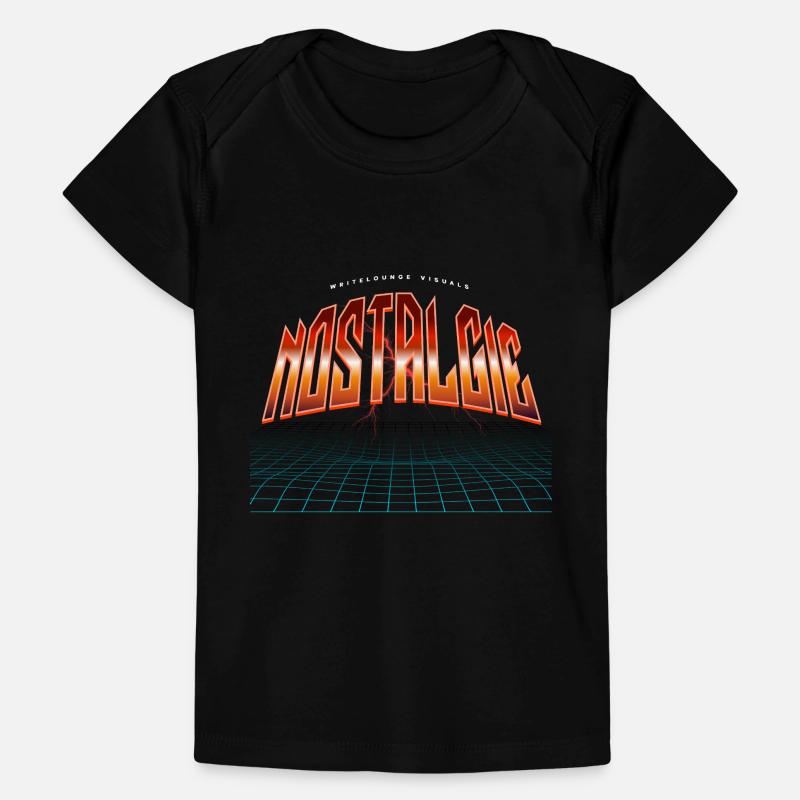 Nostalgia Neon Synthwave Baby Premium Organic T-shirt