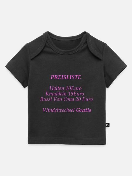 Price list - Baby Premium Organic T-shirt - black