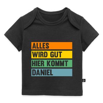 Daniel - Baby Premium Organic T-Shirt - Schwarz - Vorne