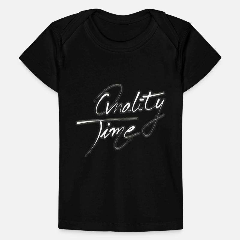 Qualité du Temps Calligraphie Minimalisme T-shirt Premium bébé bio