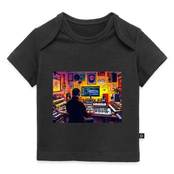 My Home is my Studio No.2 - Baby Premium Organic T-shirt - black - Front