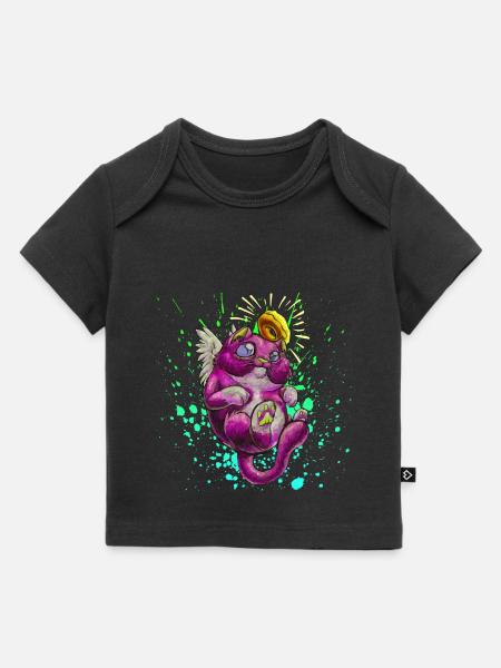 Cute catangel - Baby Premium Organic T-shirt - black