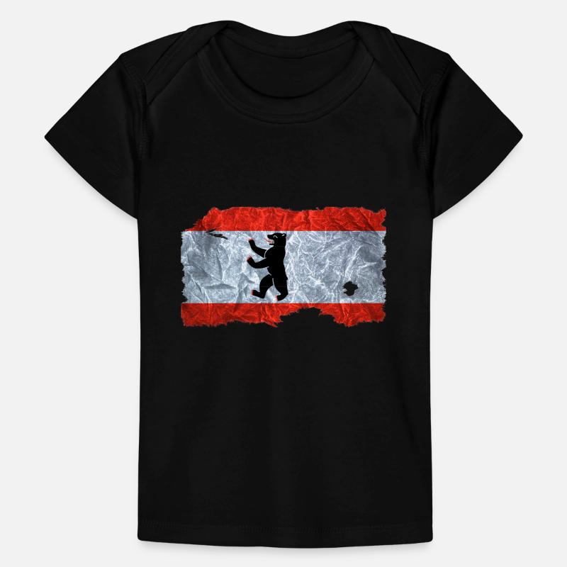 Regard drapeau Berlin / drapeau de cru utilisé T-shirt Premium bébé bio