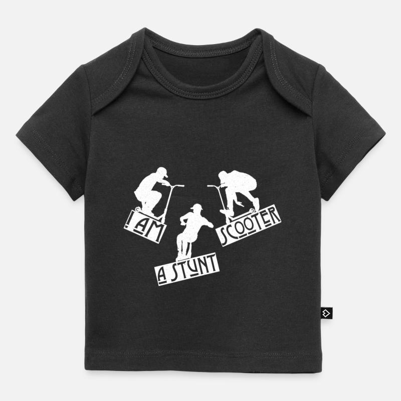 Scooter Stunt Stunts Tretroller E-Roller Geschenk - Baby Premium Organic T-Shirt - Schwarz