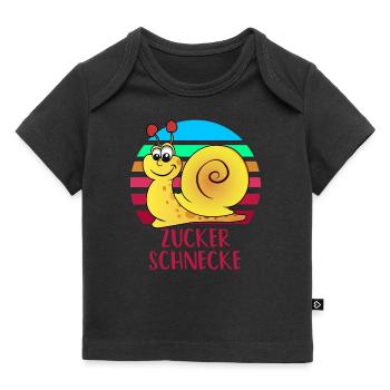 Zuckerschnecke Sonnenuntergang - Baby Premium Organic T-Shirt - Schwarz - Vorne