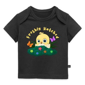 Fraîchement éclos « Jaune » - T-shirt Premium bébé bio - noir - Devant