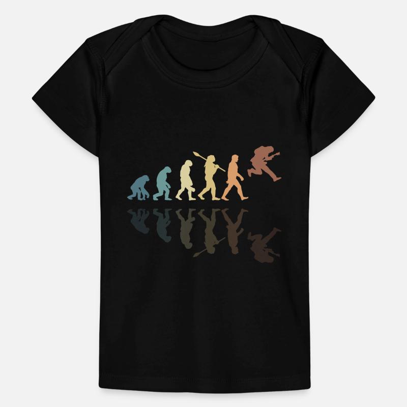 Human Evolution Guitar Band Retro Vintage Baby Premium Organic T-shirt