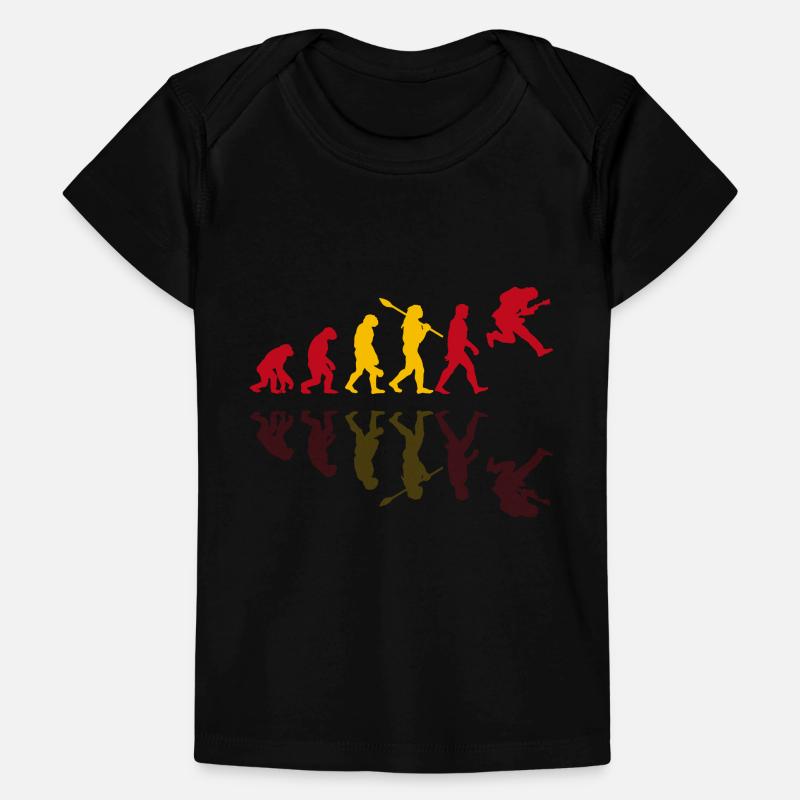 Human Evolution Guitar Band Retro Vintage Espagnol T-shirt Premium bébé bio