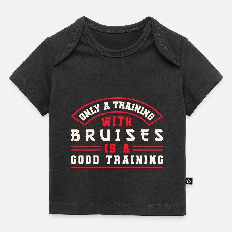 Karate Black Belt Gi Uniform Only - Baby Premium Organic T-Shirt - Schwarz