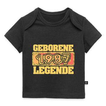1987 - Baby Premium Organic T-Shirt - Schwarz - Vorne