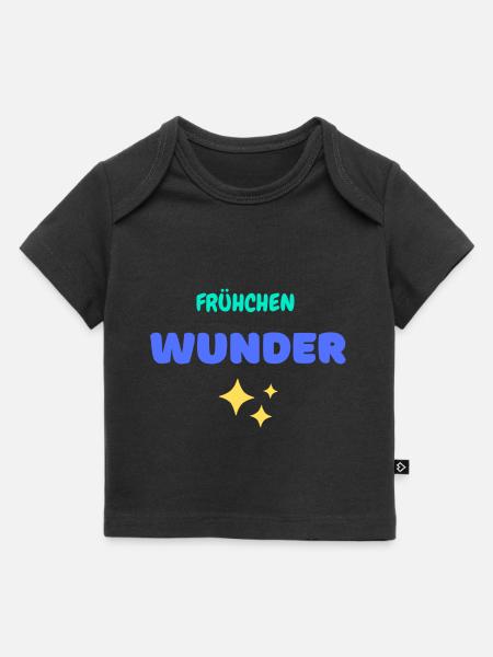Frühchen Wunder Sterne - Baby Premium Organic T-Shirt - Schwarz