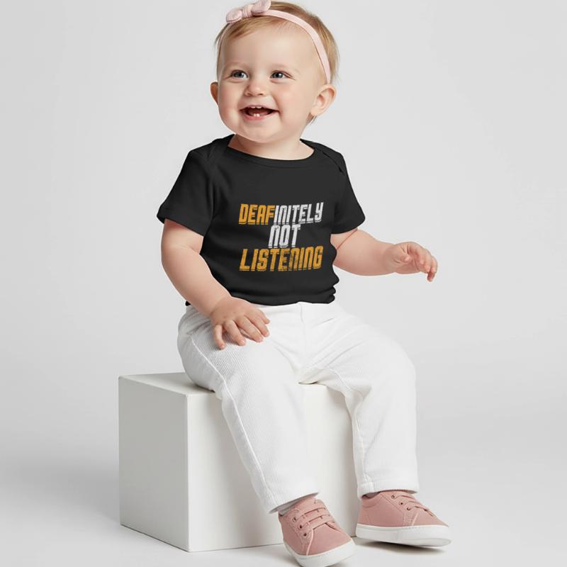 Ne pas écouter T-shirt Premium bébé bio