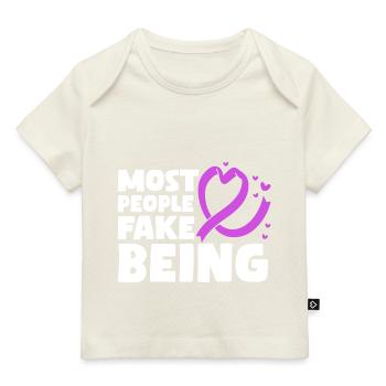 Most people fake being Fibromyalgia - Baby Premium Organic T-shirt - dark navy - Front