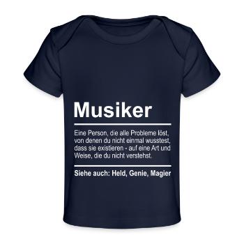 Musicien - T-shirt Premium bébé bio - marine foncé - Devant