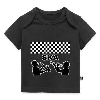 SKA REGGAE BRASS DESIGN - Baby Premium Organic T-shirt - black - Front