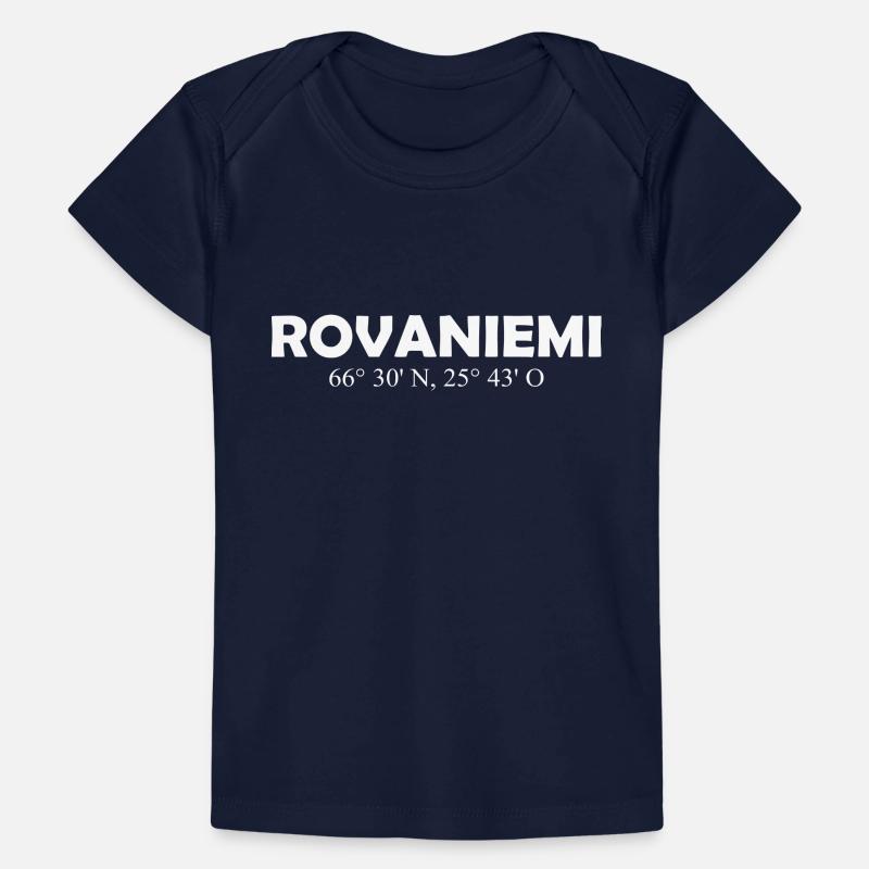Rovaniemi - Finland - Coordinates - Longitude Baby Premium Organic T-Shirt