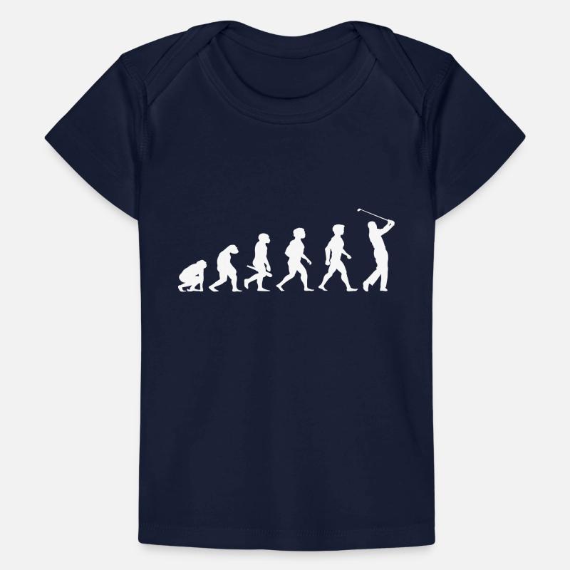 Evolution Golf Golfer Golfer Terrain de golf T-shirt Premium bébé bio