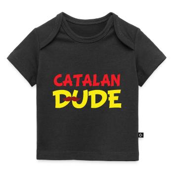 Catalan dude - T-shirt Premium bébé bio - noir - Devant