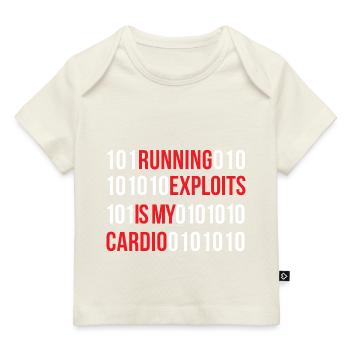 Running Exploits est mon design cardio - T-shirt Premium bébé bio - marine foncé - Devant