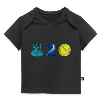 Trou de balle - rébus - T-shirt Premium bébé bio - noir - Devant