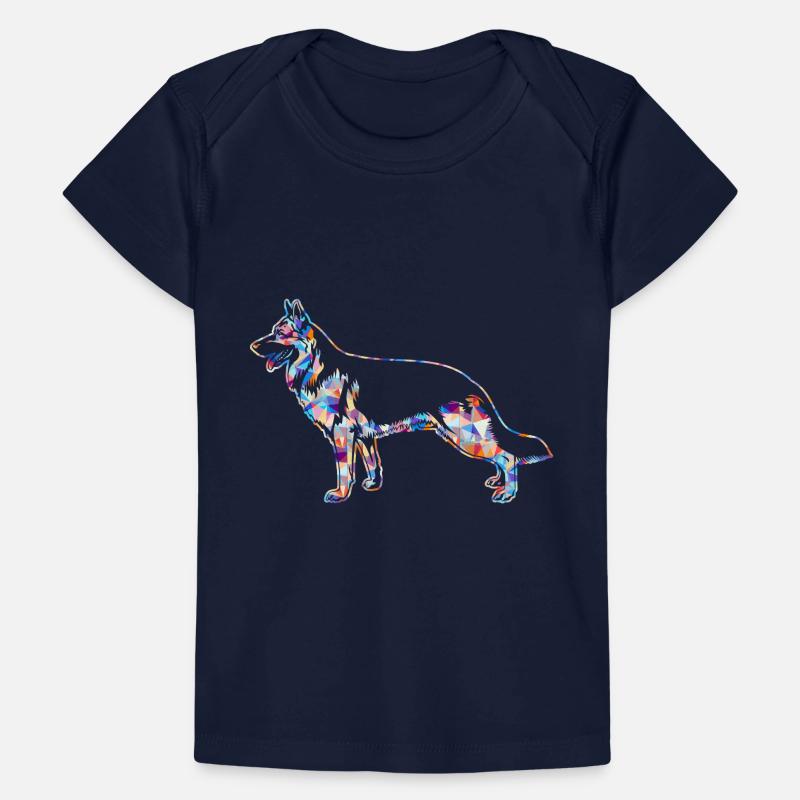 German Shepherd Geometric Baby Premium Organic T-shirt
