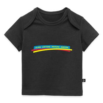 Klima Lüftung Heizung Sanitär - Baby Premium Organic T-Shirt - Schwarz - Vorne