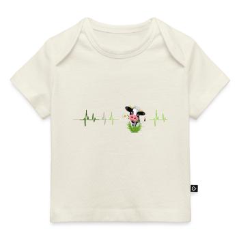 Kuh frequenz - Baby Premium Organic T-Shirt - Dunkelnavy - Vorne
