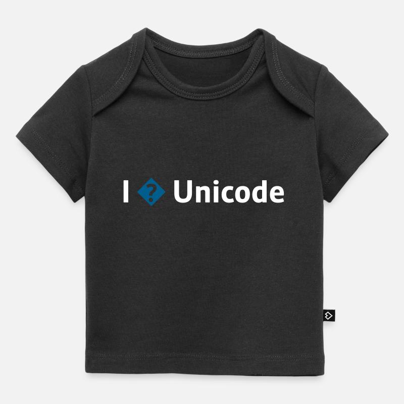 I Love Unicode / I Hate Unicode / I ? Unicode - Baby Premium Organic T-shirt - black