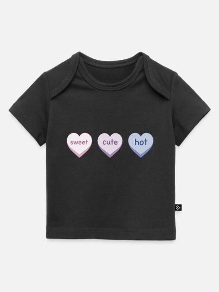Sweet cute hot - Baby Premium Organic T-shirt - black