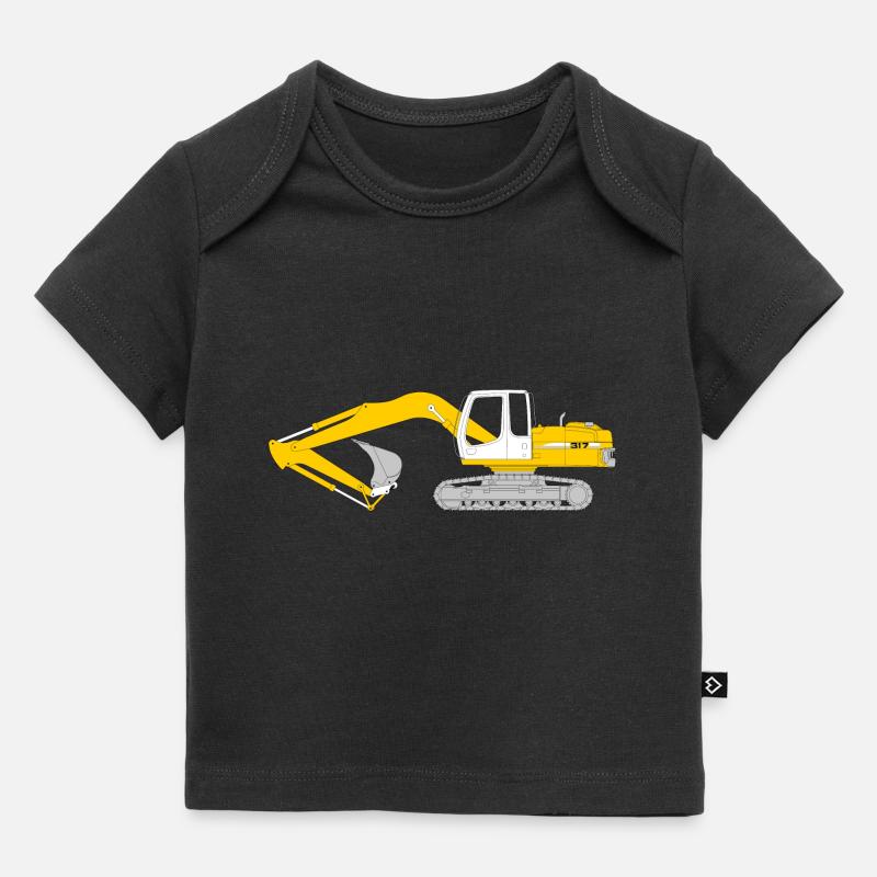 Pelles à chenilles - T-shirt Premium bébé bio - noir