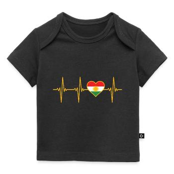 Kurdistan Kurde Kurdischer Herzschlag - Baby Premium Organic T-Shirt - Schwarz - Vorne