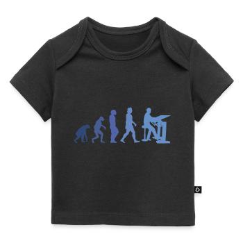 Draughtsman Evolution Client Architecte Directeur de la construction - T-shirt Premium bébé bio - noir - Devant