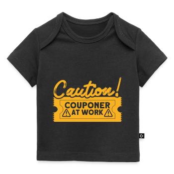 Coupon Shopper Discount Couponer Vente à prix réduit - T-shirt Premium bébé bio - noir - Devant