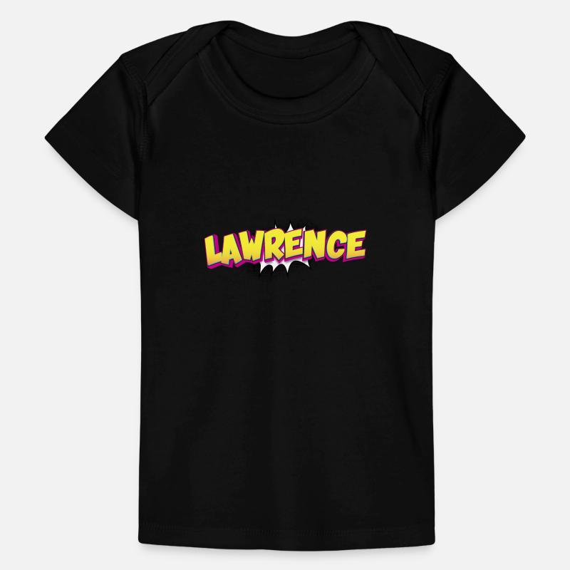 Lawrence Custom Name Comic Book Style Pop Art, Baby Premium Organic T-shirt