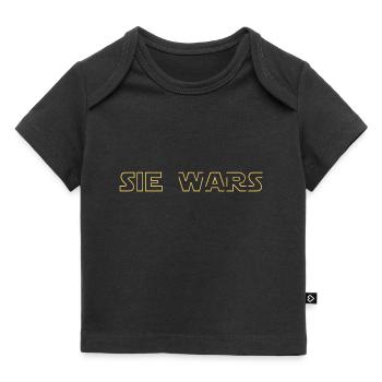 Sie Wars - Baby Premium Organic T-Shirt - Schwarz - Vorne