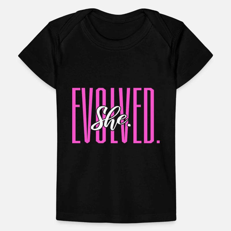 She Evolved Feminist Baby Premium Organic T-Shirt