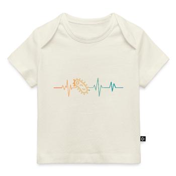 Retro Heartbeat Bacteria - Baby Premium Organic T-shirt - dark navy - Front