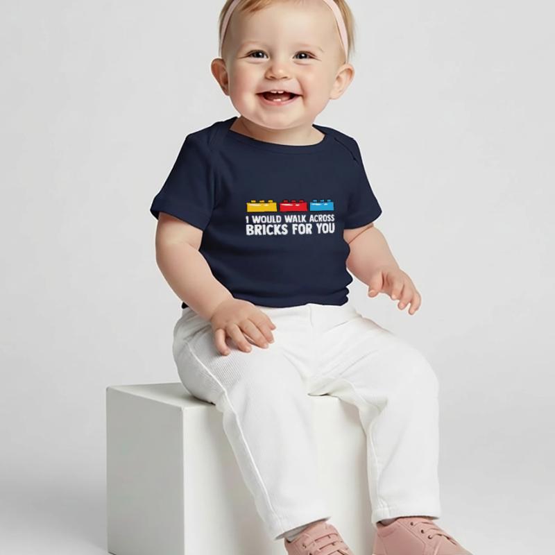 Constructeur de briques Bâtiment en briques Maître constructeur T-shirt Premium bébé bio