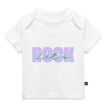 Let's Rock - Baby Premium Organic T-shirt - dark navy - Front