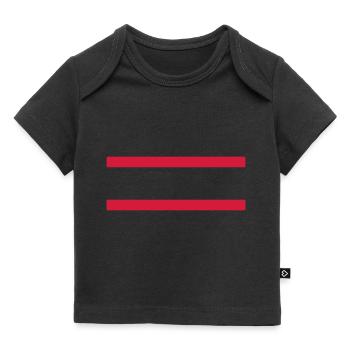 Ornement de frontière - T-shirt Premium bébé bio - noir - Devant