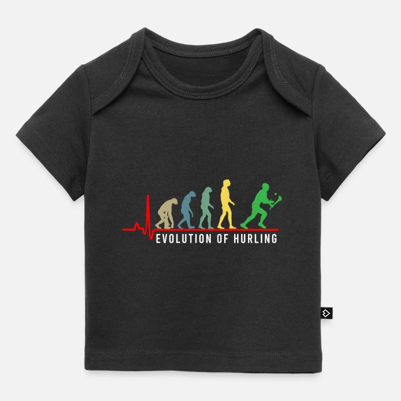 The Evolution of Hurling - T-shirt Premium bébé bio - noir