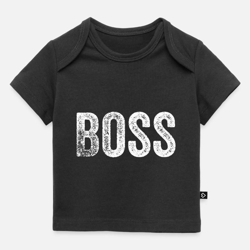 drôle de patron - T-shirt Premium bébé bio - noir